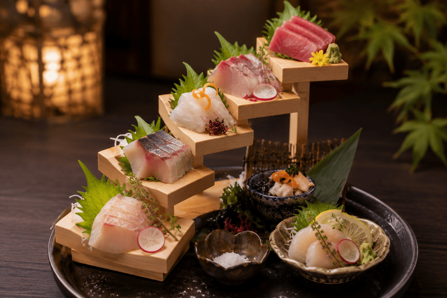 瀬戸内産 旬の鮮魚 お造り階段盛り