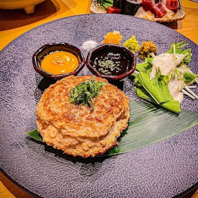 虎翼牛タンハンバーグ